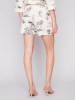 Charlie B Print Linen Shorts (C8056/787A-P157) BLK/CREAM