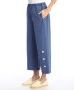 Jess & Jane Cotton Spandex Jersey Pocket Crop Pants (2 Colors) (WK13)