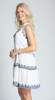 APNY Sleeveless Embroidered Detail Dress (S20) WHT/NVY