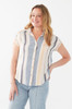 FDJ French Dressing Baha Stripe Dolman Sleeve Shirt (7256995) BLU.MULTI