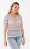 FDJ French Dressing Flame Stripe Faux Crochet Sweater (1327624) MULTI PASTEL