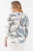 FDJ French Dressing Gulla Leaf Print Henley Top (3041453) WHT/BLUS
