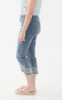 FDJ French Dressing Eyelet Hem Pull-On Straight Crop Jeans (2100669) VIN WASH