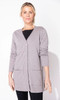 Escape Cotton Slub Front Pocket Cardigan (2 Colors) (10070)