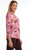 FDJ French Dressing Pink Gallery Print V-Neck Top (3373451)