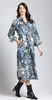 APNY Baroque Print Shirt Dress (T38P/B-590D/CT) BLU/BLK