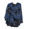 Rapti 100% Cashmere Reversible Loop Shawl (#68) BLU
