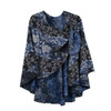 Rapti 100% Cashmere Reversible Loop Shawl (#68) BLU