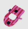 Baggu Puffy Earbuds Case - Pink & Red Stripe