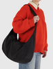 Baggu Large Nylon Crescent Bag - Black
