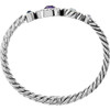 Brighton Halo Hinged Bracelet (SLV/TANZANITE)