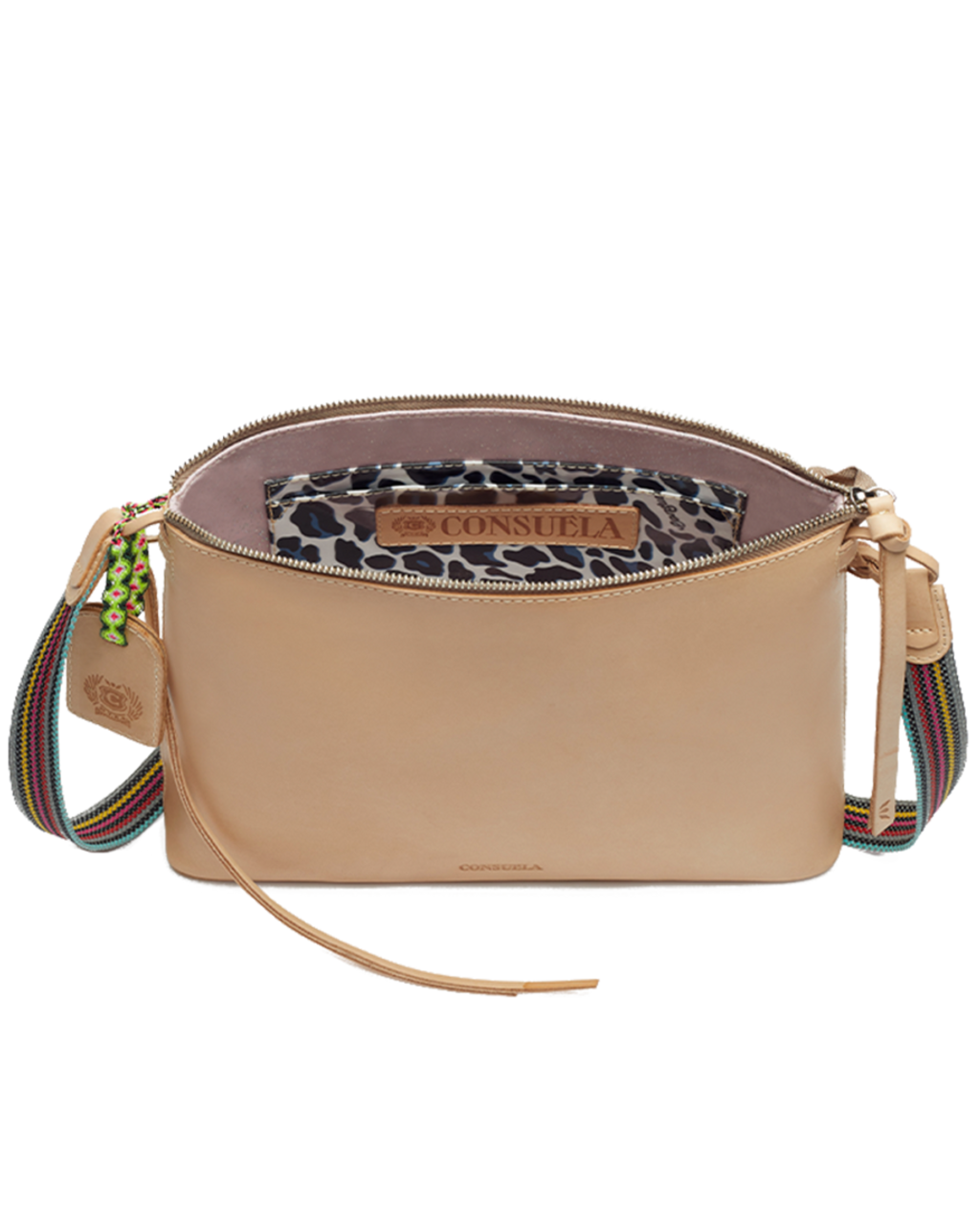 Consuela Diego Slim Leather Crossbody Strap