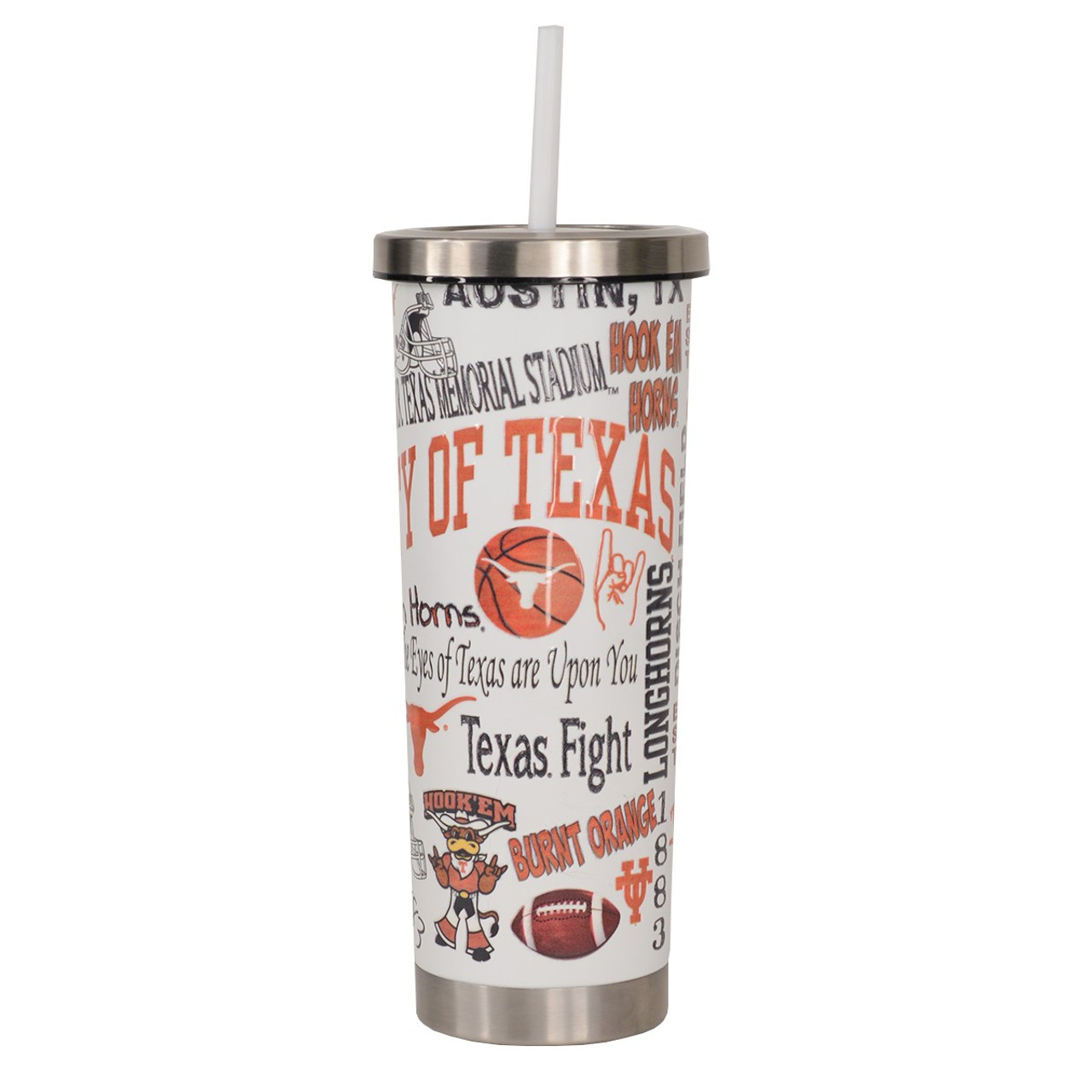 North Texas 24 oz Insulated Tumbler Etched - Seafoam - College Fabric Store