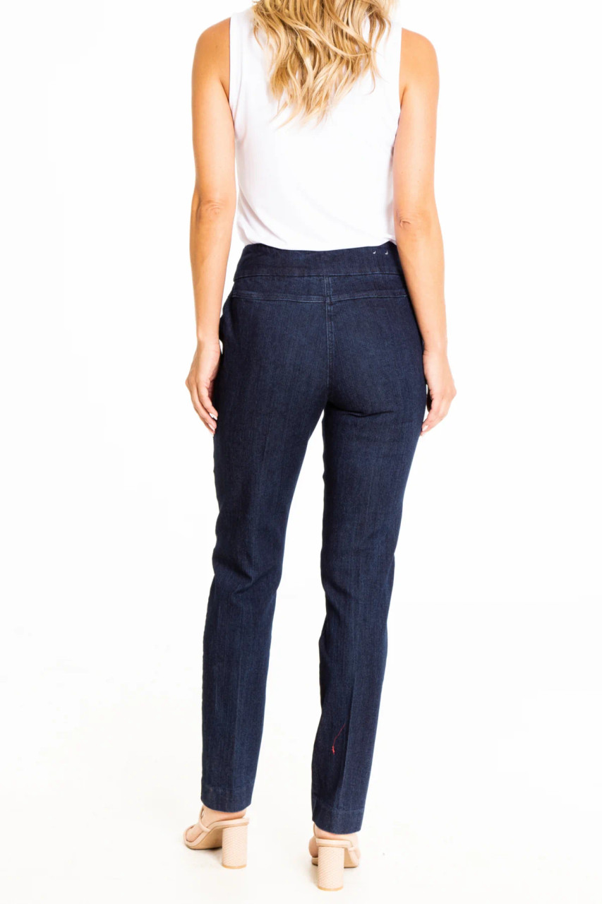 Thin Her Pull-On Stretch Long Pant with Tummy Control (Multiple Colors)  (9800P) - Sue Patrick