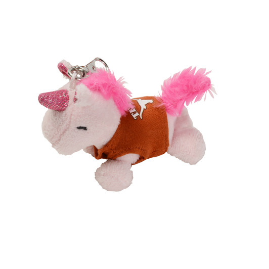 Texas Longhorn Plush Unicorn Keychain (C36-000)