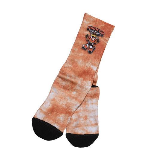 Texas Longhorn Acid Washed Howdy Hook 'em Crew Socks (DSFB28)