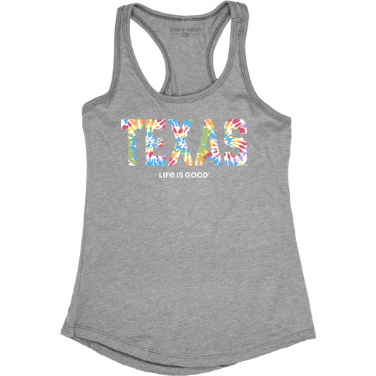 Life is Good TEXAS In Tie Dye Tank (B3323PLB)