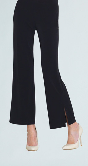 Ponte Knit  Boot Cut Pant  Black  Clara Sunwoo