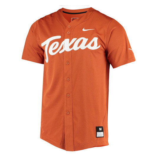 Nike Texas Men's Nike College Full-Button Baseball Jersey. Nike.com