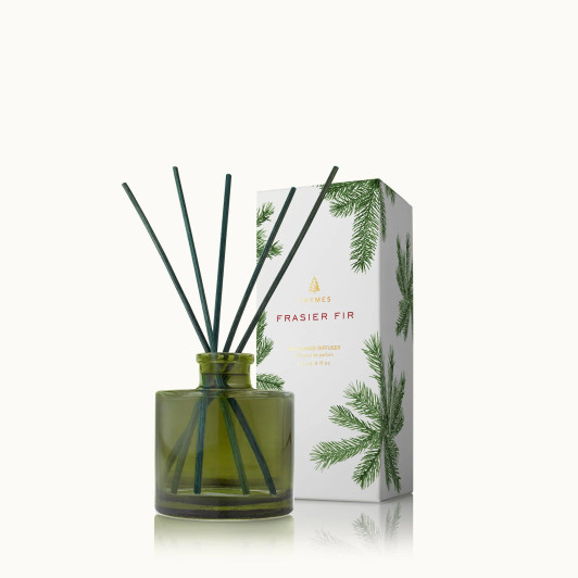 Thymes Frasier Fir Petite Diffuser 4 oz (GREEN GLASS)