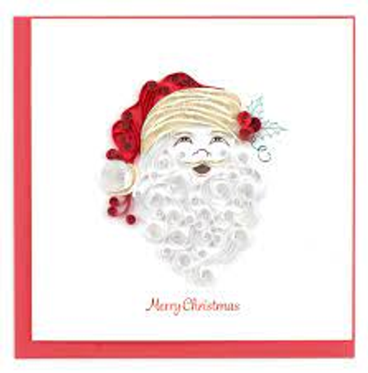 Santa Beard Quilling Card