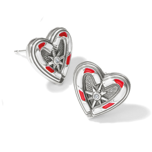 Brighton Candy Cane Sweetheart Post Earrings (JA9313)