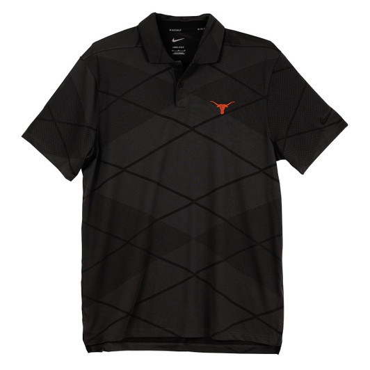 Texas Longhorn Nike Vapor Jacquard Polo (GM1139-DSG) DRK SMOKE