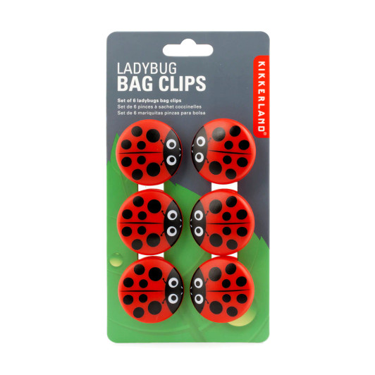 Lady Bug Bag Clips (Set of 6) (KIK BC22)