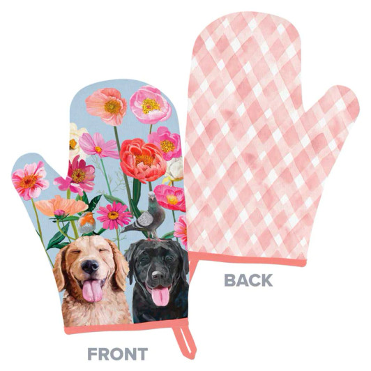 Greenbox Dogs & Birds Oven Mitt