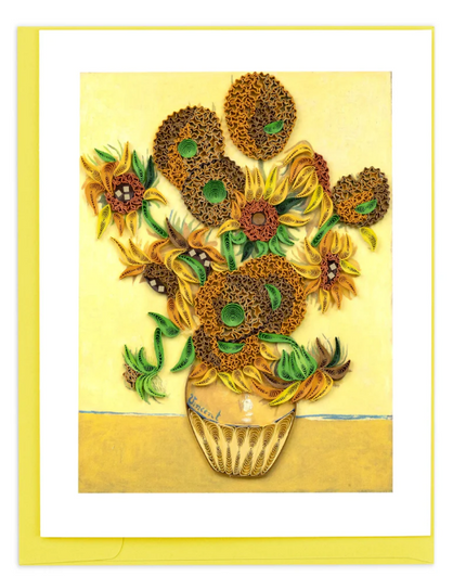 Van Gogh Sunflowers Quilling Card