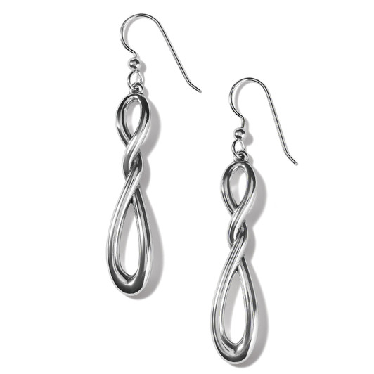 Brighton Interlok Twist French Wire Earrings (JA9130) SLV