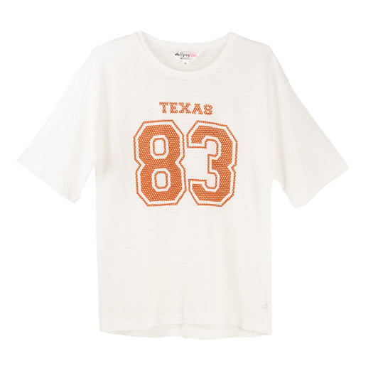 Texas Longhorn Mallory Mesh Jersey (GFW618TEX) WHT