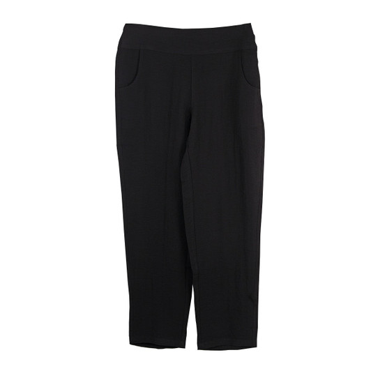 Thin Her Pull-On Real Pocket Ankle Pants (N32207PM) BLK - Sue Patrick