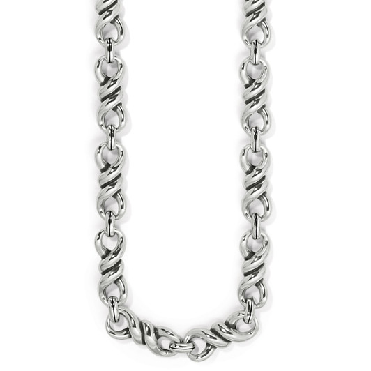 Brighton Interlok Twist Collar Necklace (JM7414) SLV