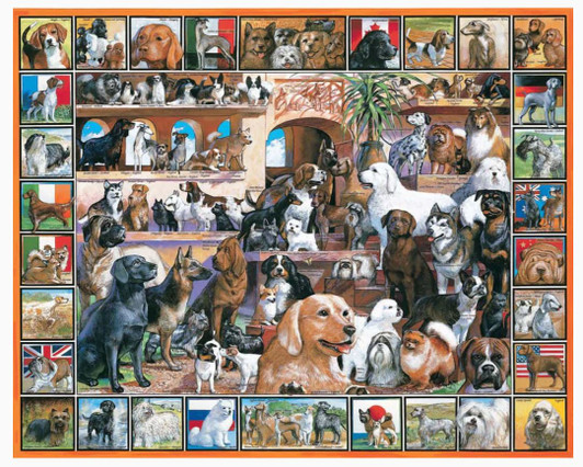 World of Dogs Puzzle (1000 Piece)