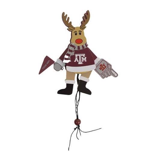 Texas ATM Reindeer Pull-Down Ornament