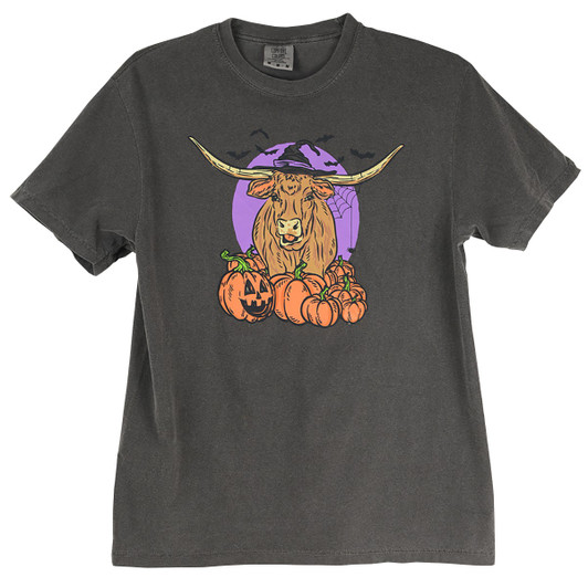 Moo or Boo Halloween Tee (CN048) PEPPER