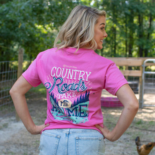 It's A Girl Thing Country Roads Tee (IT-17119-110 KOSS) BERRY