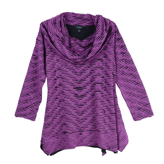 Toofan A-Line Cowl Neck Tunic (N567-WN) WINE