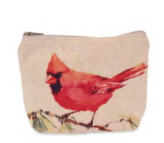 Cotton Curls Red Cardinal Pouch  (913041)