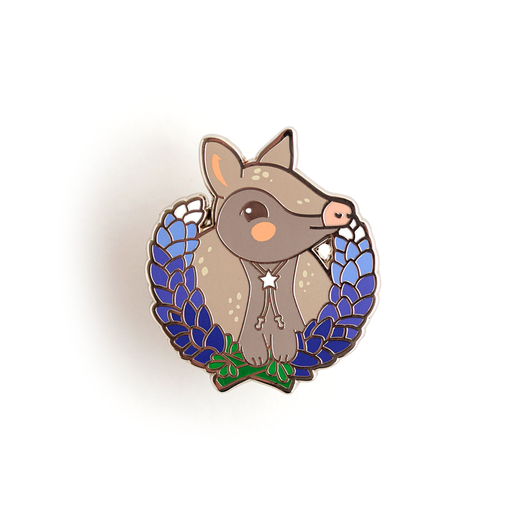 Laurel Armadillo Enamel Pin (LUX P75)