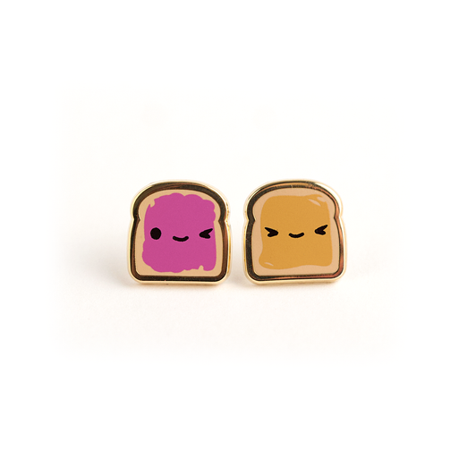 PB & J Buds Enamel Earrings (LUX E70)