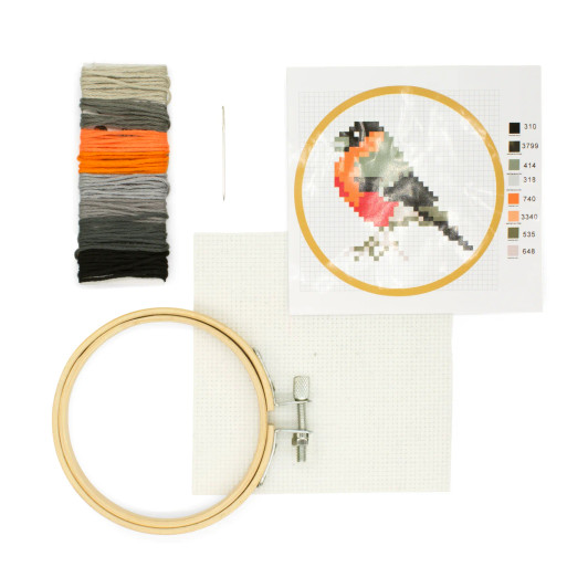 Mini Cross Stitch Embroidery Bird Kit (KIK GG180)