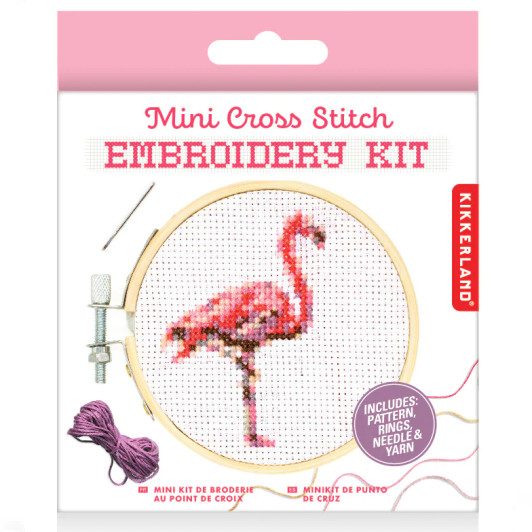 Mini Cross Stitch Embroidery Flamingo Kit (KIK GG244)