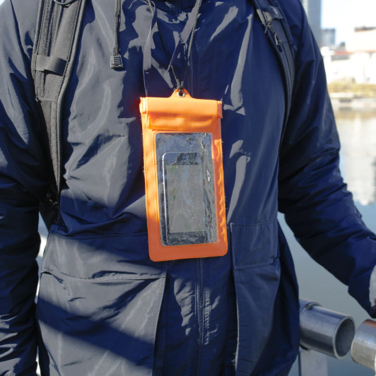 Orange Waterproof Phone Sleeve (KIK CD108)