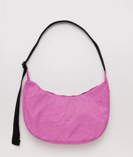 Baggu Medium Nylon Crescent Bag - Extra Pink
