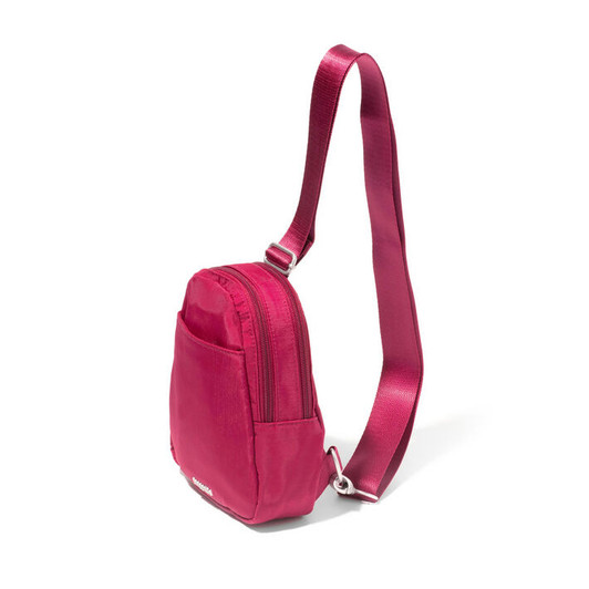 Baggallini Double Zip Mini Sling 9ZSL883) Beet Red