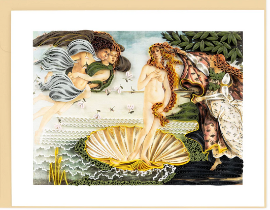 The Birth of Venus, Botticelli Artist Series Quilling Card