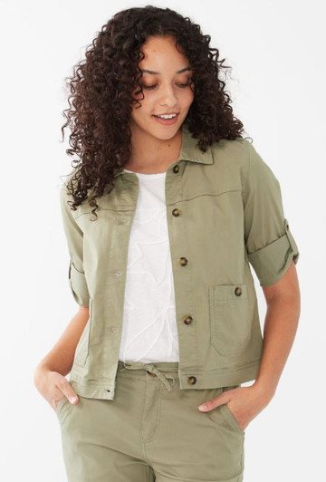 FDJ French Dressing Cropped Cargo Jacket (2 Colors) (1288944)