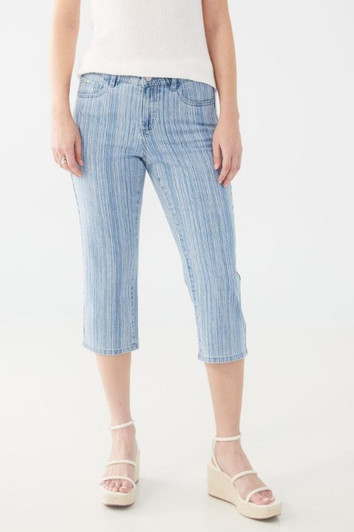 FDJ French Dressing Olivia Textured Stripe Capri Jeans (2036779)